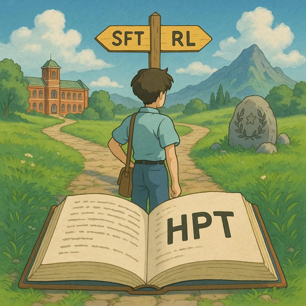SFT 与 RL 两条培养路径